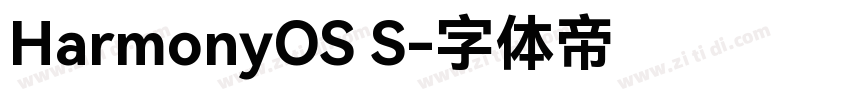 HarmonyOS S字体转换